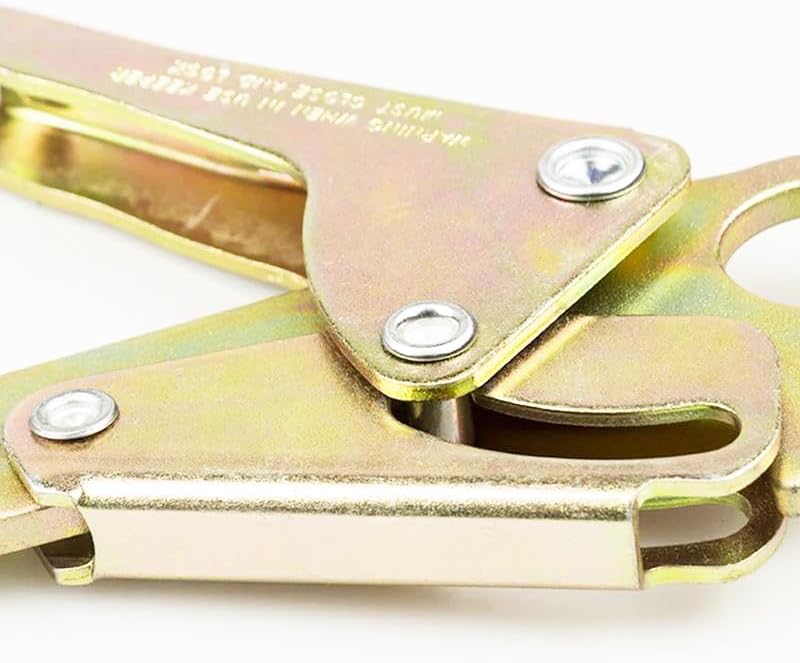 MTOOLS 23KN 241 * 136mm Inner Width 65mm Safety Large Hook Forged Double-Locking Alloy Steel Snap Hook for Safety Work Self-Locking Engineering Power high-Altitude Safety Belt Large Opening Hook - Image 3